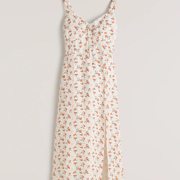 Abercrombie Cinch Front Midi Dress 